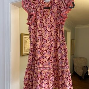 Romika Pink and Yellow Floral dress